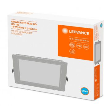 LEDVANCE LED downlighter 12W 1.020lm 6500K Ø169mm - zaagmaat Ø155mm IP20 (4058075079311)