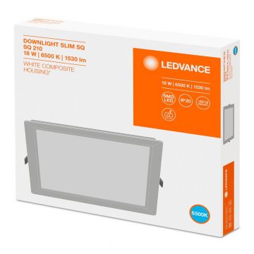 LEDVANCE LED downlighter 18W 1.530lm 6500K Ø225mm - zaagmaat Ø210mm IP20 (4058075079373)