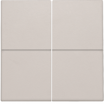 Niko Afwerkingsset voor viervoudige elektronische schakelaar of drukknop, lichtgrijs