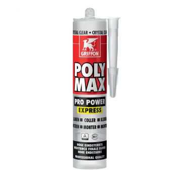 GRIFFON Polymax Pro Power Express Crystal Clear montagekit - koker 300 gram - transparant (6312633)