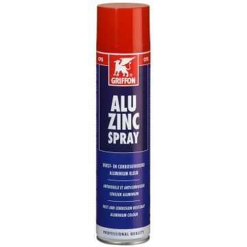 GRIFFON Alu Zincspray aluminium kleurige zinkcoating - spuitbus 400ml - grijs (1233515)