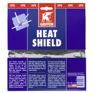 GRIFFON Heat-Shield flexibel hitteschild als bescherming bij solderen - 25x19 cm (1249552)