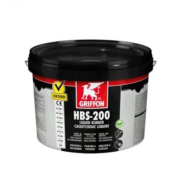 GRIFFON HBS-200 Liquid Rubber water en luchtafdichtende beschermende coating - emmer 5 liter - zwart (6308867)