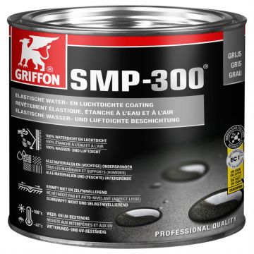 GRIFFON SMP 300 elastische water- en luchtdichte SMP coating - blik 1kg - grijs (7001079)