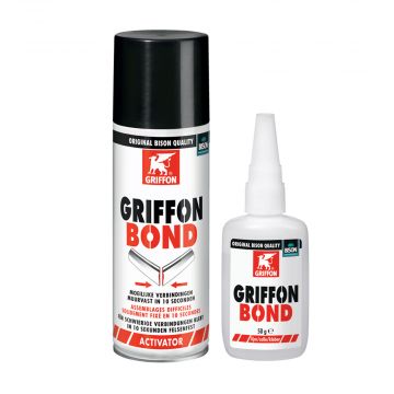 GRIFFON Bison Bond + Activator universele secondelijm met activator - set 50 gram en 200ml (6306045)