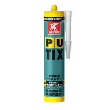 GRIFFON PU Tix bruislijm houtconstructielijm D4 KOMO - koker 340 gram - bruin (6313557)