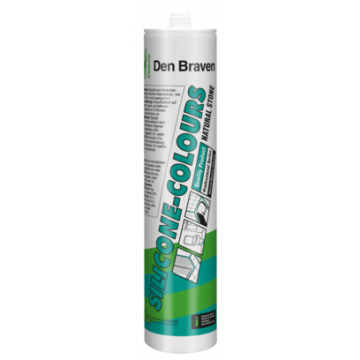 Den Braven Zwaluw Silicone-COLOURS + Natural Stone neutrale siliconenkit voor natuursteen - koker 310ml - transparant/grijs (30620841)