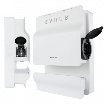 EVHUB laadpaal Mennekes wandcontactdoos 16A (3,7-11kW) - wit (LP-56GSMIP99X)