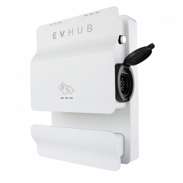 EVHUB laadpaal Mennekes wandcontactdoos met pasjessysteem 16A (3,7-11kW) - wit (LP-9YJT5FGT1P)