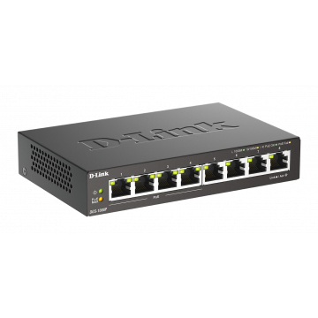 D-Link 8-poorts Gigabit Unmanaged switch met PoE (DGS-1008P/E)