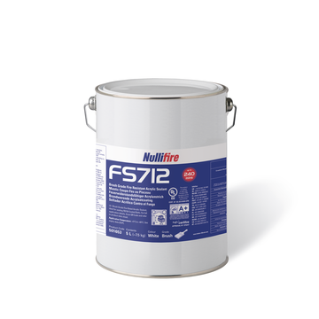 Ouneva brandwerende acrylaatcoating voor steenwolplaat FB750 max 240 min - blik 5 liter - wit (FS712)