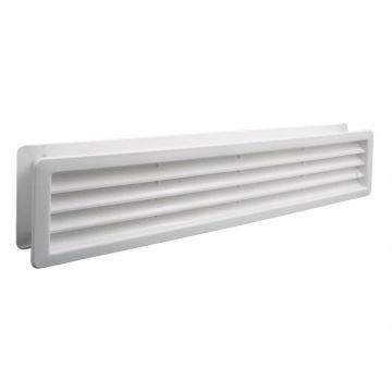 WEHA deurventilatierooster 439x94mm 2-delig - wit (20200706)