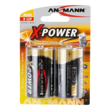 Ansmann X-Power alkaline batterij mono D / 1,5V - verpakking per 2 stuks (5015633)