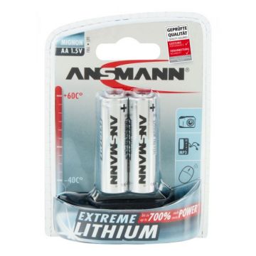 Ansmann Lithium batterij AA / 1,5V - verpakking per 2 stuks (5021003)