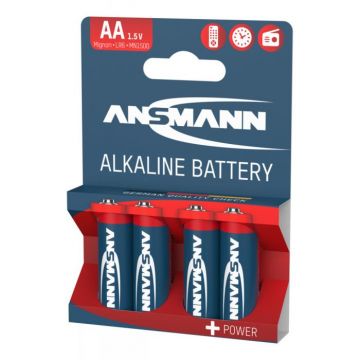 Ansmann alkaline batterij AA / 1,5V - verpakking per 4 stuks (5015563)