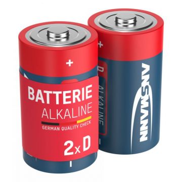 Ansmann alkaline batterij D / 1,5V - verpakking per 2 stuks (1514-0000)