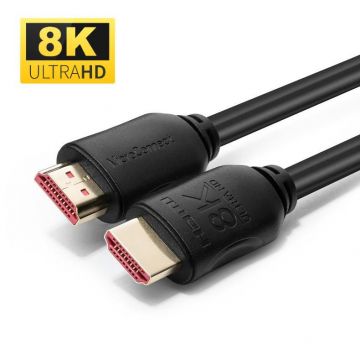 Microconnect HDMI 2.1 kabel 8K, 0.5 meter (MC-HDM19190.5V2.1)
