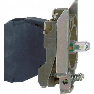 Schneider Electric Harmony XB4 lichaam met signaallamp en bevestigingskraag 24V - wit (ZB4BVB1)
