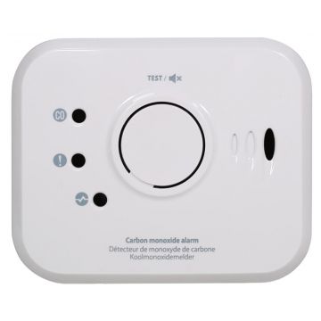 FireAngel koolmonoxidemelder, 3V lithium batterij 10 jaar - bedraad koppelbaar (NM-CO-10X-INT)