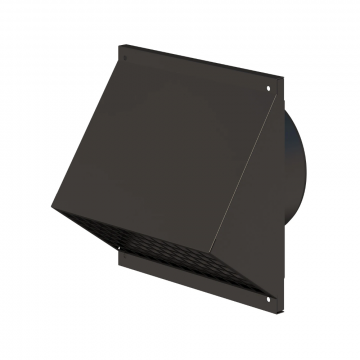 Ubbink Aerfoam geïsoleerd leidingsysteem gevelkap metaal 160mm - zwart (0188815)