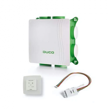 Duco all-in-one Ducobox mechanische ventilatie unit - met vocht boxsensor en bedieningsschakelaar 450 m3/h (0000-4639)
