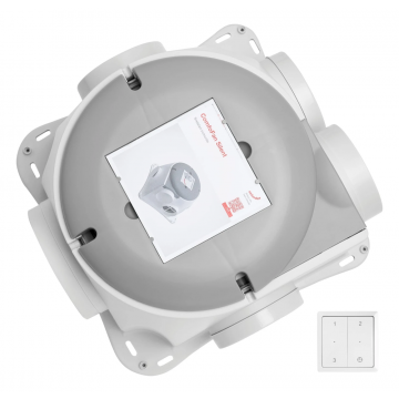Zehnder ComfoFan Silent mechanische ventilatie unit 475 m3/h RFZ pakket - randaarde stekker (458006616)