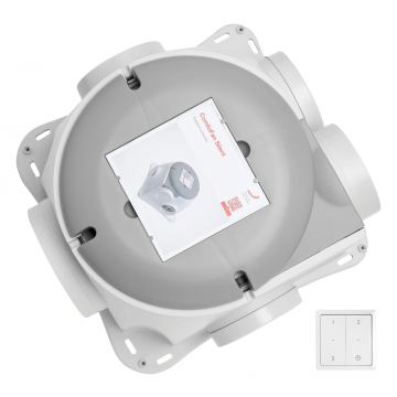 Zehnder ComfoFan Silent mechanische ventilatie unit tot 425 m3/h RFZ pakket - randaarde stekker (458006616)