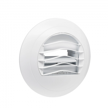 Zehnder zelfregelend afvoerventiel 125mm kunststof 30 m3/h enkelaanzuigend - zuiver wit (705600010)