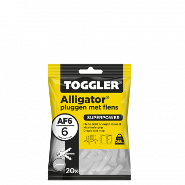 Toggler hollewandplug alligator AF6 6mm - per 20 stuks (91110220)