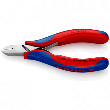 KNIPEX elektronica zijkniptang met ronde kop 115mm (7702115)