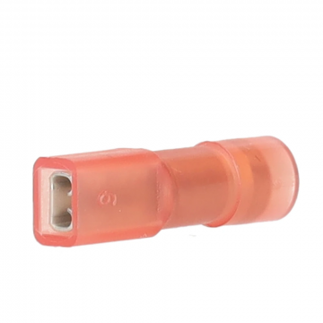 Cimco volledig geïsoleerde vlakstekerhuls rood 2,8x0,8mm voor 0,5-1mm2 per 100 stuks (180243)