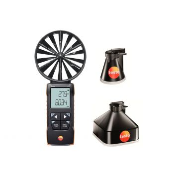 Testo vleugelradanemometer 100mm met met meettrechters (2x) en tas 417 set 1 (05631471)