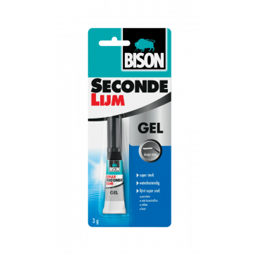 Wavin secondelijm gel drupvrije en kort corrigeerbare secondelijm - tube 3 gram - transparant (1490288)