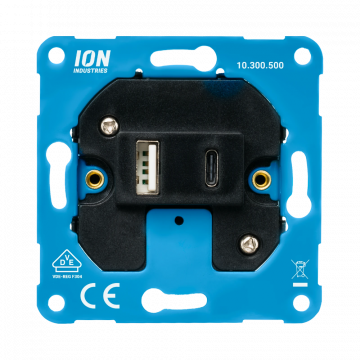 ION industries laadcontactdoos 1x type A en 1x type C (10.300.500)