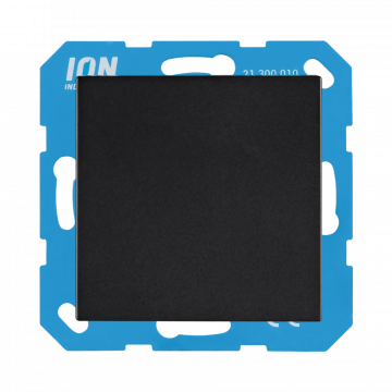 ION industries blindplaat - V1/J1 mat zwart (21.300.016)