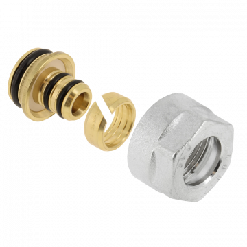 Bonfix euroconus adapter (pilaar, ring en wartel) voor ALU-PEX meerlagenbuis 20mm x 2.0mm (73115)