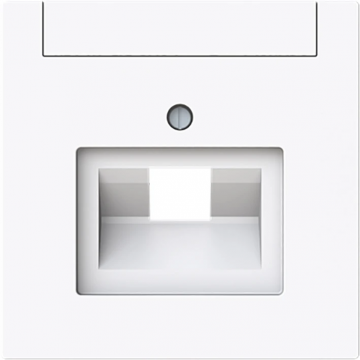 ABB Busch-Jaeger centraalplaat voor datadoos 1 x RJ45 - Art Linear studiowit (2CKA001710A4219)