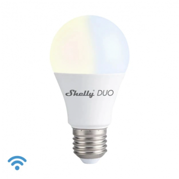 Shelly LED lamp E27 duo wit 9W Wi-Fi (S-BuEDW)