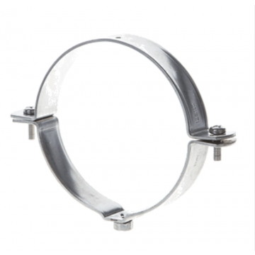 Walraven universele RVS beugel voor kunstofbuis 125mm met M8 (206780)