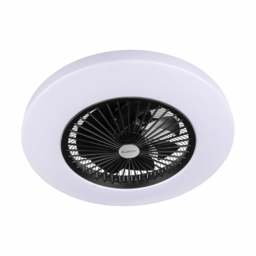 Eurom plafond ventilator met lamp 43W 3 standen diameter 30CM met afstandsbediening - zwart (385298)