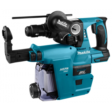 Makita accu combihamer SDS-plus met snelwisselboorkop 2J incl. stofafzuiging 18V basic body in Mbox (DHR243ZJW)