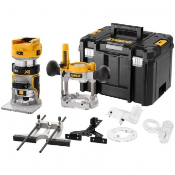 DeWALT accu bovenfrees kantenfrees 18V XR basic body in TSTAK koffer (DCW604NT-XJ)