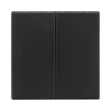 ION industries duo tastdimmer knop - V1/J1 mat zwart (80.300.190)