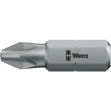 Wera bit pozidriv PZ2 25mm 1/4" - per stuk (05072082001)