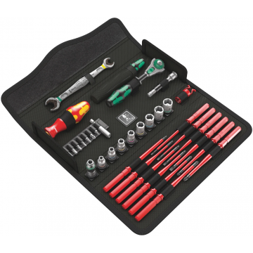 Wera gereedschapset in vouwetui kraftform kompakt W2 service, 35‑delig (05135870001)