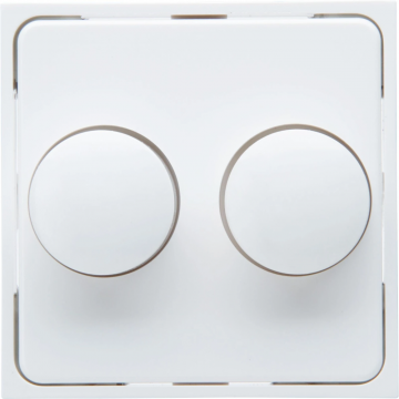 Kopp centraalplaat voor druk/draai duo-dimmer - HK07 arctic wit (492813001)