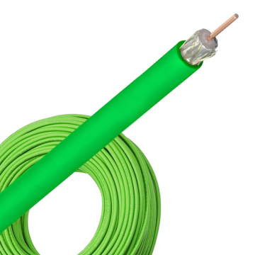 Bedea coax kabel 100 PE groen per rol 100 meter (801073)