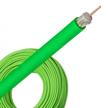 Bedea Telass100 coax kabel PE groen per rol 100 meter (14290300)