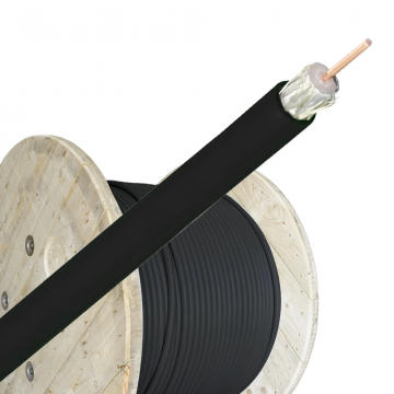 Bedea Telass100 Telass100 Coax kabel 100 zwart PE - per haspel 500 meter (14290900)