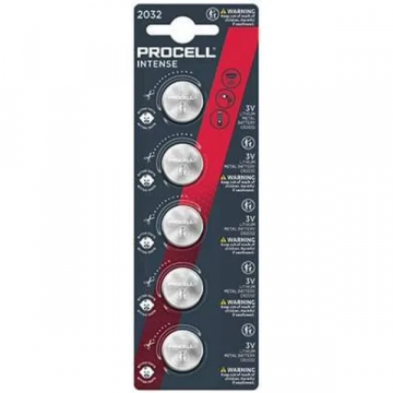 Procell Intense batterij lithium knoopcel PC LiCOIN 2016 3V - verpakking van 5 stuks (5000394169081)